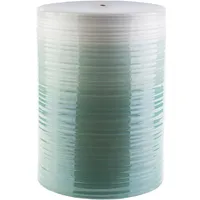 Ombre Turquoise Ripple Accent Table