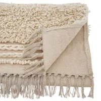 Cream Knotted Cotton Table Runner