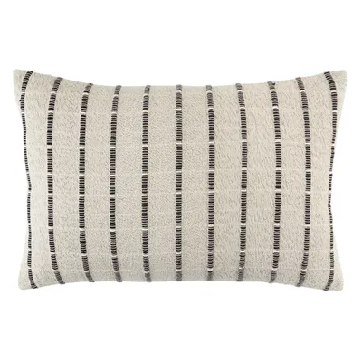 Natural Corded Cotton Lumbar Pillow
