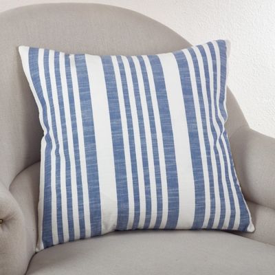 Blue Coastal Stripe Pillow