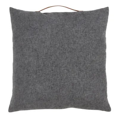 Gray Chenille Handle Pillow