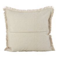 Natural Diamond Pillow with Fringed Edges