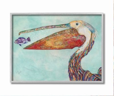 Pelican's Lost Supper Fish Framed Wall Plaque