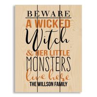 Personalized Wicked Witch Halloween Wall Art