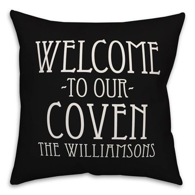 Personalized Welcome To Our Coven Outdoor Pillow