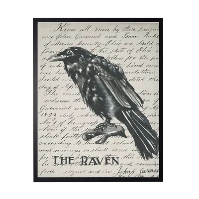 The Raven Framed Halloween Wall Art