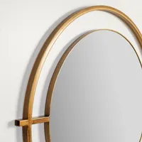 Round Gold Modern Wall Mirror