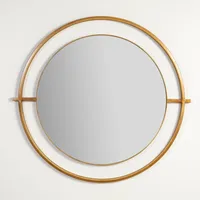 Round Gold Modern Wall Mirror