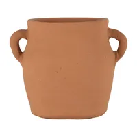 Natural Terracotta Vase with Handles