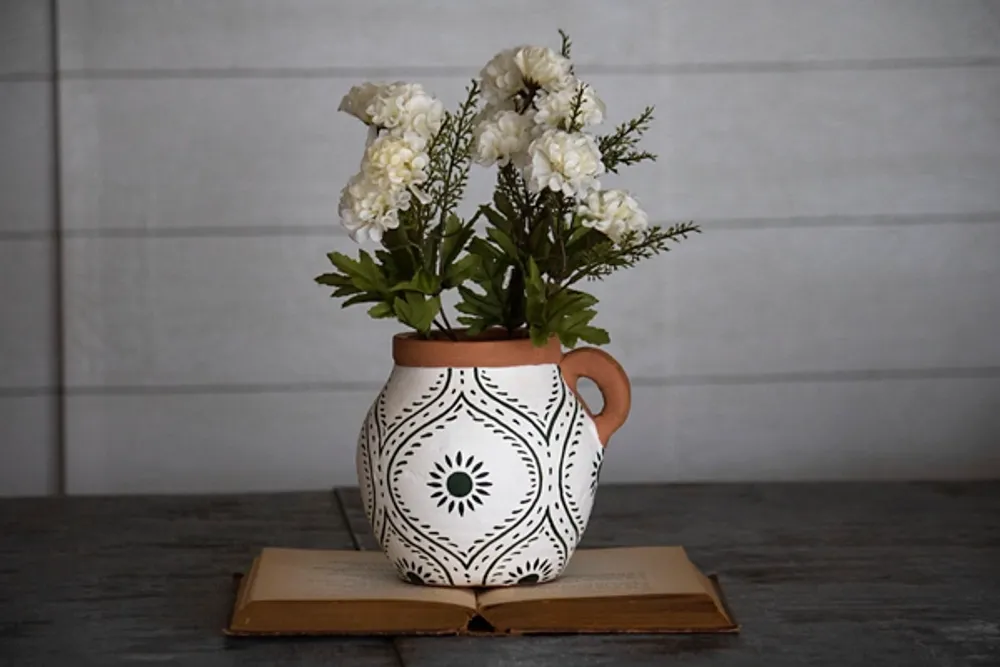 Flower Bud Terracotta Decorative Vase