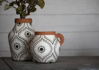 Flower Bud Terracotta Decorative Vase
