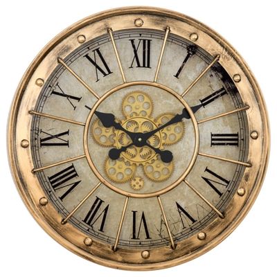 Gold Gilded Frame Round Wall Clock