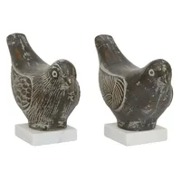 Rustic Etched Birds 2-pc. Figurine Set