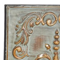 Aged Brass Fleur-De-Lis 4-pc. Panel Wall Art