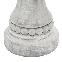 Rustic Gray Carved 3-pc. Candle Holder Set