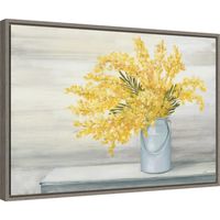 Golden Fall Floral Cuttings Framed Art Print