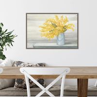 Golden Fall Floral Cuttings Framed Art Print