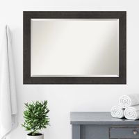 Espresso Plank Beveled Mirror