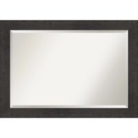 Espresso Plank Beveled Mirror