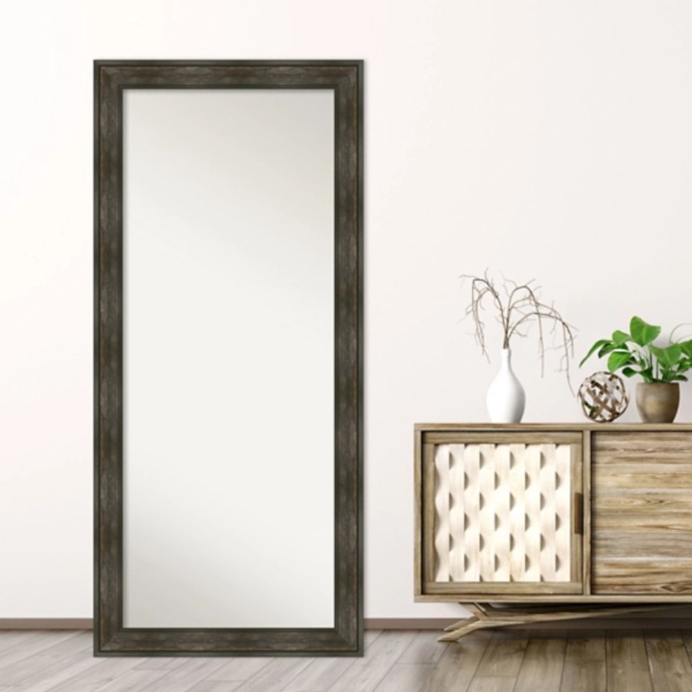 Rustic Rail Charred Framed Mirror