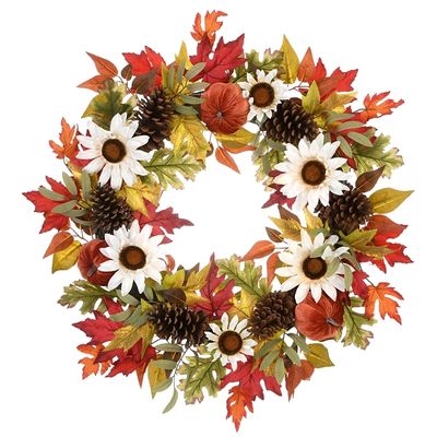 Bountiful Sunflowers Autumn Blend Wreath