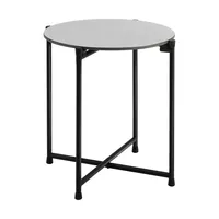 Gray Concrete Top Outdoor Cocktail Table