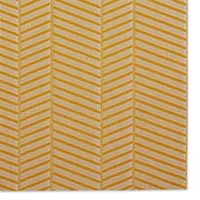 Gold Textured Twill Weave Placemats, Set of 6