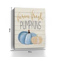 Farm Fresh Pumpkins Canvas Art Print