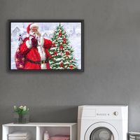 Santa's Sack of Gifts Framed Canvas Art Print