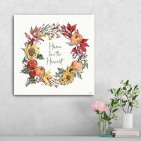 Home For The Harvest Wreath Wall Art
