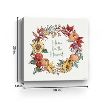 Home For The Harvest Wreath Wall Art