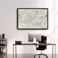 Blossom Confetti Framed Giclee Canvas Art Print