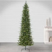 9 ft. Pre-Lit Slim Dover Pine Christmas Tree