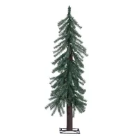 3 ft. Natural Alpine Christmas Trees, Set of 2
