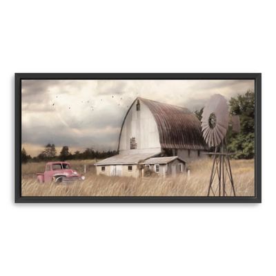 Henderson Bay Farm Framed Giclee Canvas Art Print