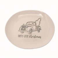 Merry Little Christmas Truck Serving Platter