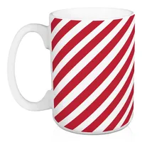 Merry Stripes Mugs, Set of 2