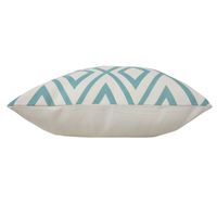 Turquoise Geometric Diamond Outdoor Pillow