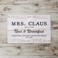 Mrs. Claus Bed & Breakfast Christmas Floor Mat