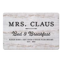 Mrs. Claus Bed & Breakfast Christmas Floor Mat