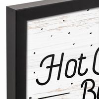 Framed Hot Cocoa Bar Christmas Canvas Wall Plaque