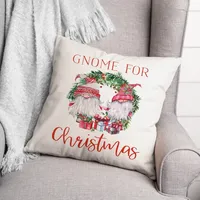 Gnome for Christmas Wreath Pillow