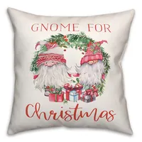 Gnome for Christmas Wreath Pillow