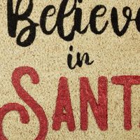 We Believe in Santa Doormat