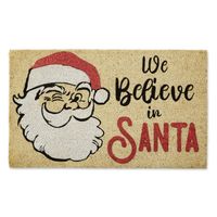 We Believe in Santa Doormat