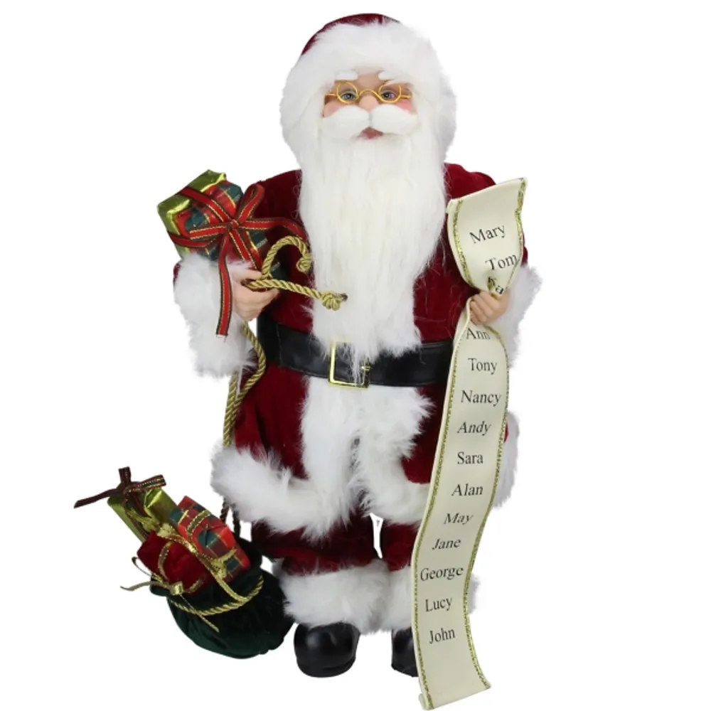 He's Making a List Santa Claus Figurine