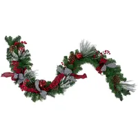 Pinecone, Plaid, & Houndstooth Christmas Garland