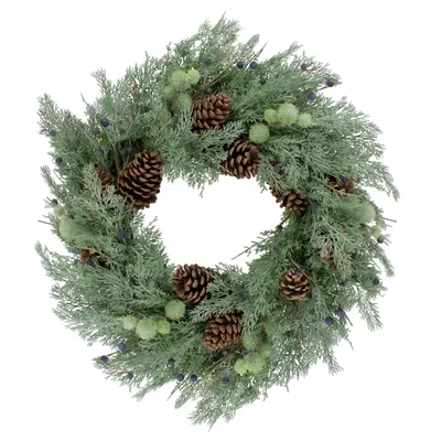 Pine and Blueberry Wreath