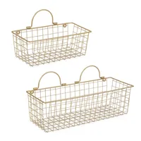 Antique Gold 2-pc. Wire Basket Set