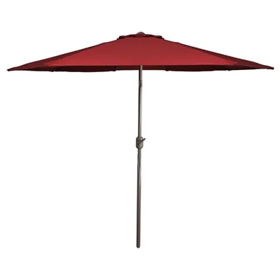Burgundy Tilt Hand Crank Outdoor Umbrella